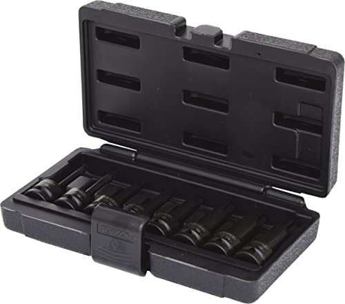 KS Tools - 911.0901 - Jeu de douilles tournevis longues à chocs Torx - T30-80 1/2 - 8 pièces