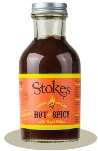 Stokes Hot & Spicy Barbecue Sauce mit roten Chilis 315g (6er Pack)