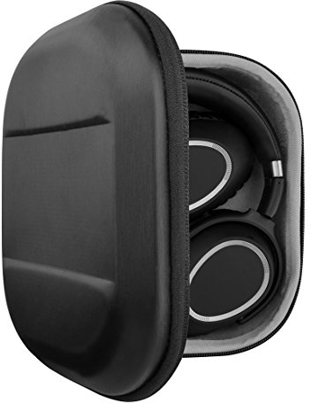 Geekria Shield Headphones Case Compatible with Sennheiser PXC 550-II, Bose QC Ultra, Skullcandy Crusher ANC 2 and More, Replacement Hard Shell Travel Carrying Bag with Cable Storage (Black)