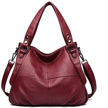 Sacmill Damen Handtasche Große Leder Damenhandtasche Umhängetaschen Designer Schultertasche Hobo Tasche