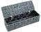 wm Homebase Geflochten Aufbewahrungskorb Polypropylen Badkorb mit Deckel Rechteckig in Grau 26x8,5x6cm