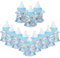 HERCHR Süßigkeiten Flasche Wiederverwendbar Candy Flaschen Geschenkbox, Süßigkeiten Box 12 Flasche Blau, Babyparty Deko Junge, Baby Shower Geschenk Gastgeschenke Babyparty