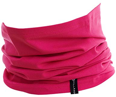 Hilltop Halstuch aus Baumwolle, Multifunktionstuch, Schlauchtuch, Bandana, Geschenk für Frauen und Männer, Farbe/Design:Pink