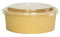 Combo Ensaladera Cartón Kraft Natural + Tapa PP ✦1200cc 186x65mm 100 Unidades