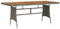 vidaXL Akazienholz Massiv Gartentisch Garten Esstisch Terrassentisch Gartenmöbel Tisch Außentisch Outdoor Grau 160x70x72cm Poly Rattan