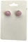 Boucles d'oreilles à tige en pierre précieuse - 1 x 1 cm - Quartz rose