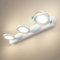 EMKE LED Spiegelleuchte Bad Spiegellampen für das Bad, Spiegellampe Badezimmer 50cm 360° Drehbar 3 Licht 15W Warmweiß Wandleuchte Badezimmer, Spiegelbeleuchtung Wandlampe Bad Wand Lampe