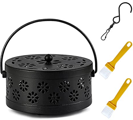 Porte-spirale à moustiques - Ensemble avec distribution efficace de parfum, design robuste et nettoyage facile pour intérieur et extérieur