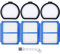 Artraise QX9 Filter Staubsauger für AEG QX9 Animal ASKQX9 QX9-1-50IB QX9-1-ANIM QX9-1-ULT Ersatzteile Zubehör Ersatzfilter, 3 Vormotorfilter und 3 Hygienefilter Ersatz für AEG AEF167 Filterset