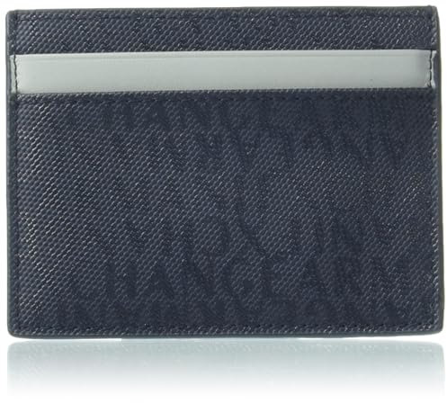 Armani Exchange Porte-cartes avec logo pour homme, bleu marine/gris mirage, taille unique, S, Bleu marine/gris mirage, Small, Armani Exchange Porte-cartes pour homme avec logo bleu marine/gris mirage,