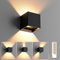 HaoDrisk Applique Murale Exterieur/Interieur Avec Ampoules G9 Remplaçables Angle de Rayonnement Réglable Lampe Murale Interieur Blanc Chaud 3000K Lampe Exterieur en Aluminium IP65 Étanche - Noir
