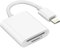 FIAHNG iPhone iPad Camera Memory Card Reader, Dual Slot SD TF Card Adapter, USB Type C, 4.8Gbps, Compact