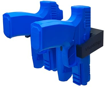 VlaMiTex H1 Waffenschrank Pistolen Halterung für Waffentresor (Für 2 Pistole + 2 Mag. - P2M2)