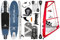BRUNELLI 10.8 Windsurf Woven Double Layer iSUP Board aufblasbar Stand Up Paddle Set Checker 4,5qm Rigg
