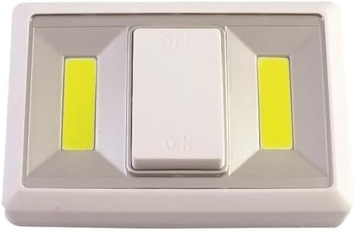 bricolevante.it Lampada da Parete a LED 250 Lumen Senza Spina - Faretto Led da Interno con Interruttore - Batterie AAA - Illuminazione Ambientale - Abat Jour da Muro - Lampada Led Singola