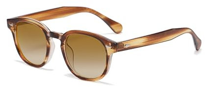 WONAVEHY Sonnenbrille Männer Frauen Unisex Retro Sonnenbrille für Männer Frauen Piratenkapitän Johnny Depp Vintage Round Style Getönte Sonnenbrille für Männer Frauen
