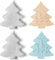 WISIRENT 2 Stück Weihnachtsbaum Silikonform, Gießformen für Elch und Schneemann, Silikon Gießform für Weihnachten