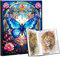 Bellatoi Diamond Painting Bilder Album A3, 5D Diamant Painting Bilder Album, A3 Aufbewahrung für Diamant Malerei Bilder 30 x 40 cm (Farbiger Bezug, 30 Seiten Hält 60 Blatt, Schmetterling)