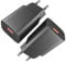 Powice 2X 15W USB A Ladegerät, 5V/3A US B Lade-gerät, USB Adapter, US B Netzteil, Ladegerät USB Geeignet für Mobiltelefone, Kopfhörer, Schreibtischlampen, Bluetooth Lautsprecher und Andere Kleingeräte