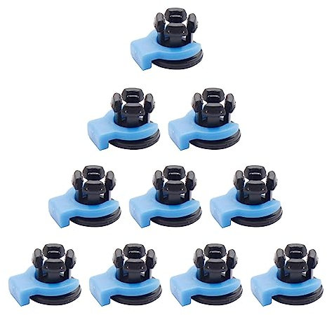 WWHJR 10/20/30/50Pcs Clip Pipe Embedded Clamp Bowden Coupling for Metal Heatsink Hotend Tube 4MM Collet Extruder Connector 3D printer accessories Bowden tube blue and Black claw buckle