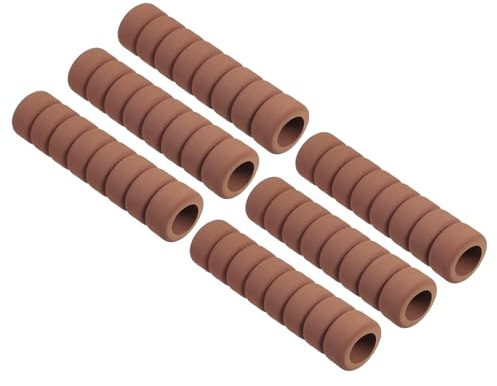 PATIKIL EVA Foam Door Handle Cover, 6 Pcs Anti-Collision Door Knob Spiral Covers Door Handles Protective Safety Cover Guard Sleeve for Bedrooms Bathrooms Offices Furniture, Brown