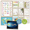 fantassimo® 12 pädagogische Montessori Lernposter A3 Alphabet Zahlen Poster für Kinder Vorschule Grundschule, Bilder Kinderzimmer Klassenzimmer Deko Jungen Mädchen