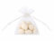 20 Organzabeutel weiß Organzasäckchen 7,5 x 10 cm Gastgeschenke