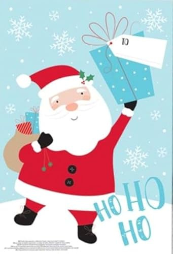 6 Large Christmas Santa Sacks (2 x 3) - 75cm X 50cm- (C57) by FANCYDRESSCOZ