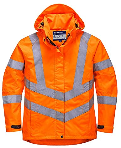 Portwest Atmungsaktive Warnschutzjacke für Damen, Größe: XS, Farbe: Orange, LW70ORRXS