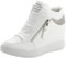 rismart Donna Zeppa Piattaforma Bootie Elegante Sneaker Scarpe SN15018(Bianco,37 EU)