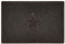 Nicoman Star Shape Embossed Entrance Door Mat Non Slip Dirt Trapper PVC Spaghetti Mat with Rubber Base, Jet Washable Quick Drying Doormat Indoor or Outdoor - (Large, Brown, 90 x 60cm)