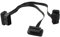 Futheda OBD-II-Splitterkabel, ultradünn, 1 Stecker auf 2 Buchsen, OBD2-Diagnose-Verlängerung, 16-poliges Flachbandkabel, 30 cm