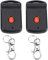 car key garage door opener remote control duplicator,Télécommande de porte de garage, 2 Pcs Télécommande porte-clés Mini porte de garage à diance émetteur de garage replacement pour MultiCode 3060 300