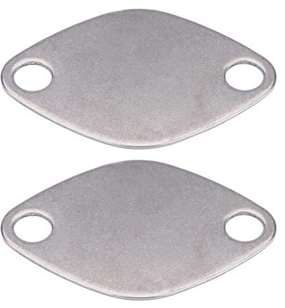 suppression vanne egr alfa gt + 2 Pezzi Valvola Tranciatura Block Kit EGR Valvola Guarnizioni Bloccaggio Set con Guarnizione in Acciaio Inossidabile per Auto 2.2 2.5 DCI Popular