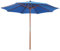 vidaXL Sonnenschirm mit Holz-Mast Kurbelmechanismus Gartenschirm Ampelschirm Marktschirm Strandschirm Balkon Terrasse 300x258cm Blau