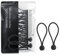 SMART&COOL Reusable Silicone Magnetic Cable Ties for Bundling and Organizing, Holding Stuff, Book Markers, Fridge Magnets, or Just for Fun, Assorted Color, 7.16'' (20-Pack, Black)