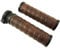 YBSM Universal 22mm CNC Vintage Motorrad Griff Bargriffe Mit Retro Leder Vintage Cafe Racer Lenker Griff (Color : A-1)