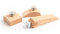 Square Beve l Wedge Sanding, 3 Pieces Wooden Sandpaper Block Portable Block Natural Handmade Leather Edge Grinding Polishing Tool for DIY Leather Craft