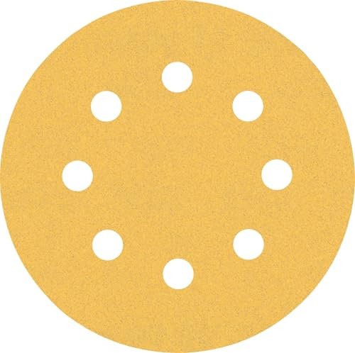 Bosch Professional 5x Expert C470 Sandpaper (for Hardwood, Paint on wood, Ø 115 mm, Grit 120, Accessories Random Orbital Sander)
