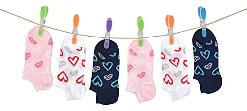 PETTI Artigiani Italiani - Calzini Bambina, 6 Paia di Calzini Fantasmino Bambina, Calzini Bambino Fantasmino Femminuccia, Calzini Bambina Cotone Filo di Scozia, 100% Made in Italy, Chiara