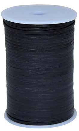 Cords Essentials 3 mm Flat Genuine Leather String Cord, Rope for Jewelry Making, Necklaces, Bracelets, Wraps, Whips, Crafts and Hobby Projects (Matte Black)
