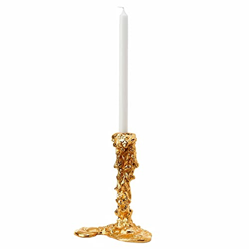 Pols Potten Tropfen-Kerzenhalter für Tischkerzen – Gold, mittel