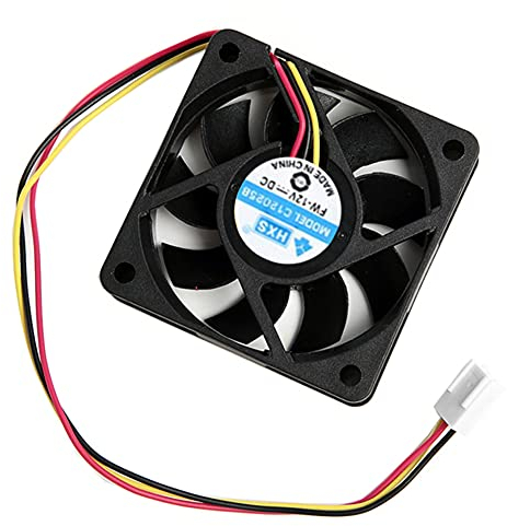 R04S 3-Pin PC Lüfter 12V, 60x60x15mm, Brushless Gehäuselüfter, Ultra-leise für CPU- und Systemkühlung, Ideal für Kühlkörper und PC-Gehäuse