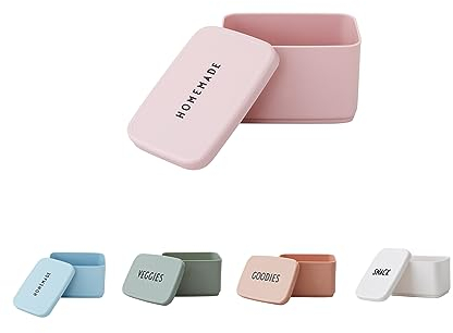 Design Letters Boite a Gouter | Porta Pranzo Senza BPA/BPS | Idee Regalo Uomo & Regalo Donna | Contenitori Ermetici per Alimenti | Boite a Gouter Enfant/Adulti | Snack Box, Lavanda
