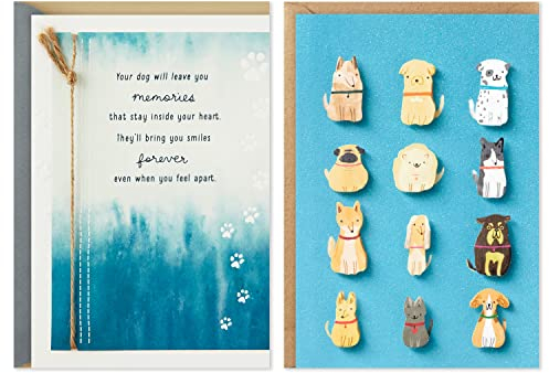 Hallmark 2 Stück Hunde-Grußkarten (Trauerkarte, leere Karte)