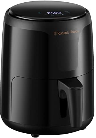 Russell Hobbs Compact Rapid Digital Air Fryer 1.8L [7 Cooking Functions] Energy Saving, Dishwasher Safe parts, Touch screen, Removable basket, Timer, Max Temp 200°C, No oil, Grill, Bake, 26500