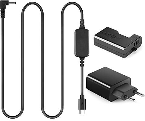 ACK-E10 USB Type-C Kabel LP-E10 Dummy-Batterie DR-E10 PD Adapter Kit für Canon 1100D 1500D 1300D 3000D Kiss X50 70X 80X Rebel T3 T5 T6 Kamera