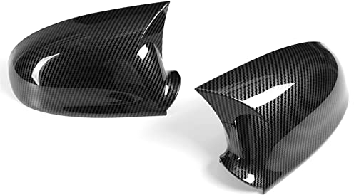 Auto Seite Hinten Flügel Spiegelkappen Links Rechts Rückspiegel Abdeckkappe Trim Für VW Für Golf 5 MK5 GTI R32 2003-2009 Auto Spiegelgehäuse (Color : Carbon Look)
