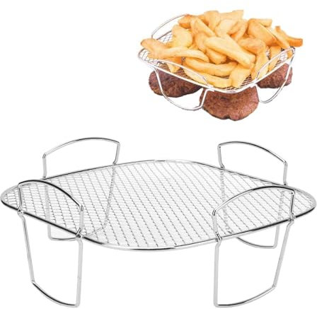Rejilla Para Patatas Fritas Al Horno, Rejilla Para Patatas De Acero Inoxidable, Cesta Para Freidora De Aire Para Horno, Freidora De Aire, Bandeja Para Freidora De Aire Para Horno, Rejilla Para Patatas