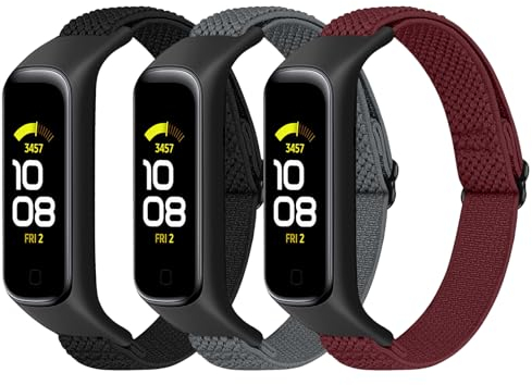 TumpCez Cinturino elastico in nylon compatibile solo con Samsung Galaxy Fit 2, cinturino da polso regolabile per orologio sportivo cinturino di ricambio per Galaxy Fit 2 per uomo e donna